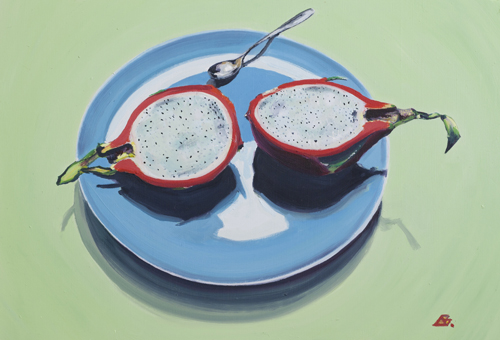 Dragon Fruit on Plate